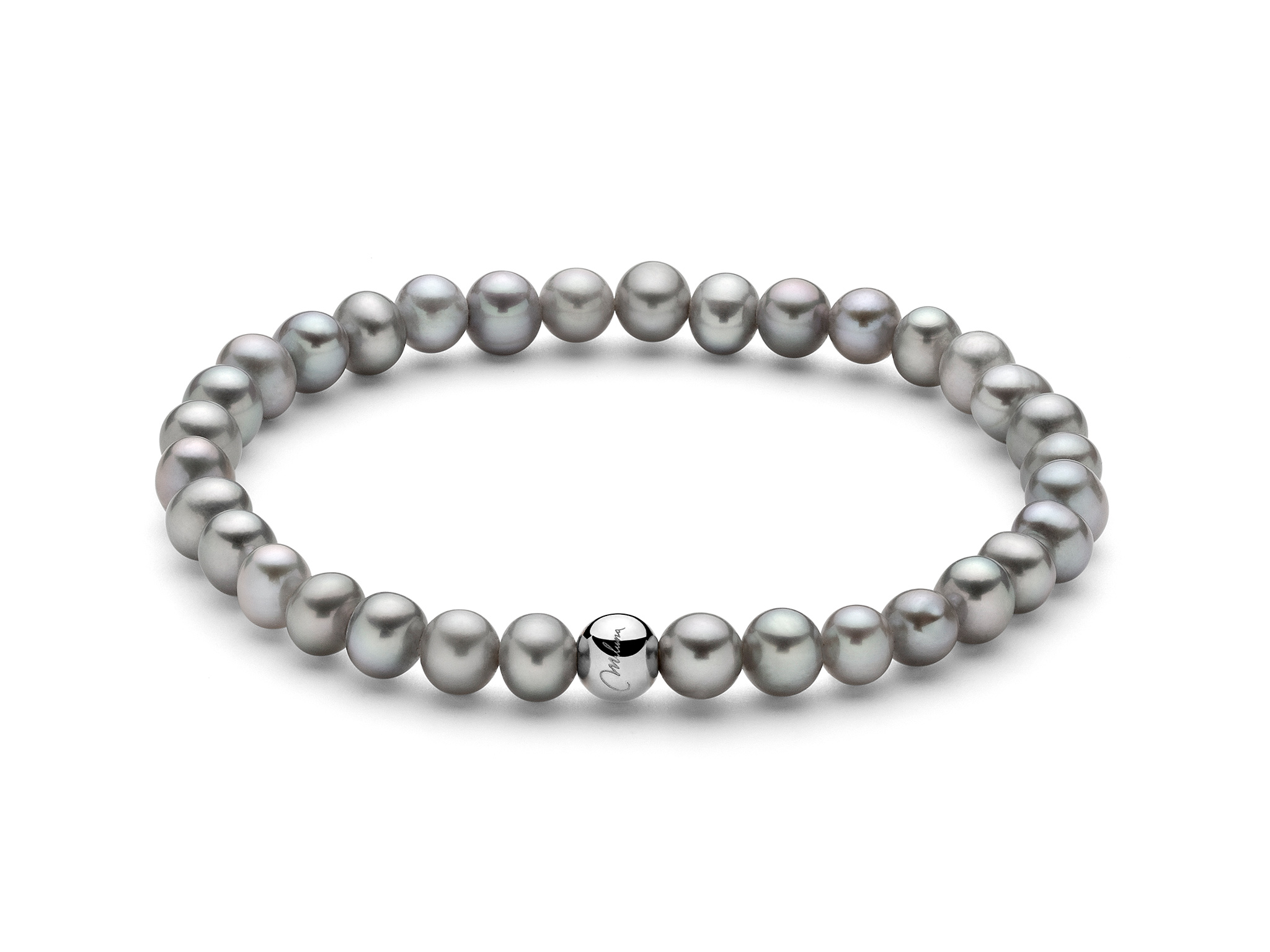 Bracciale di perle Oriente con boule in argento - PBR3036