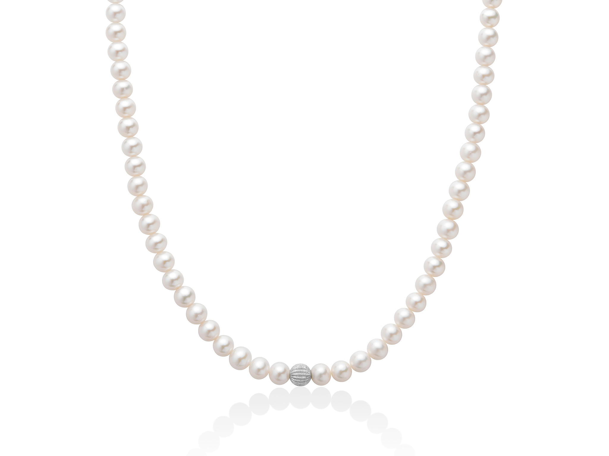 Collana di perle Oriente e centrale in oro effetto diamantato - PCL5300V